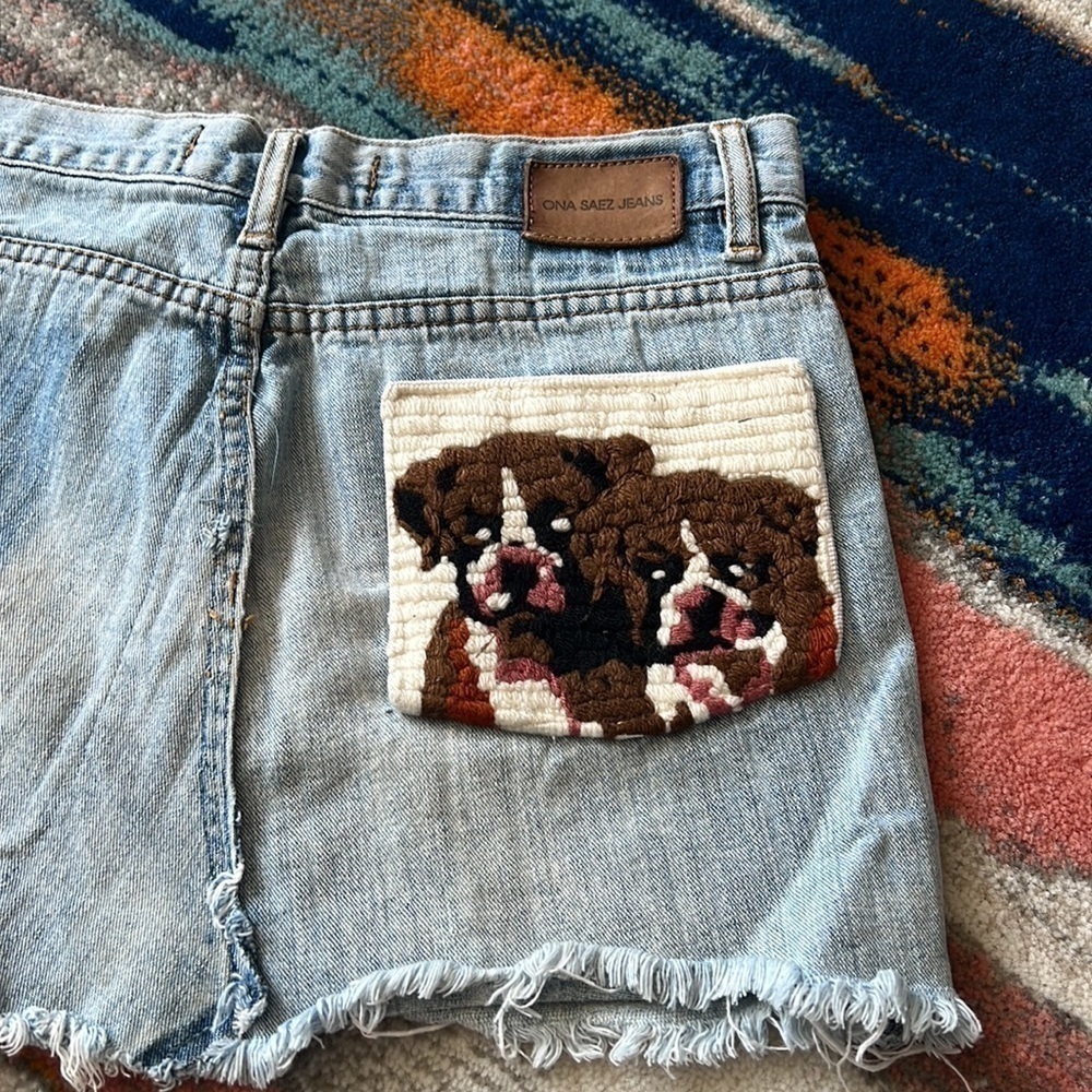 ONA SAEZ JEANS Jean Skirt with Doggy Pocket!!